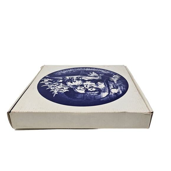 1971 BAREUTHER Christmas Plate Blue White Bavaria Germany Vtg - Picture 10 of 12